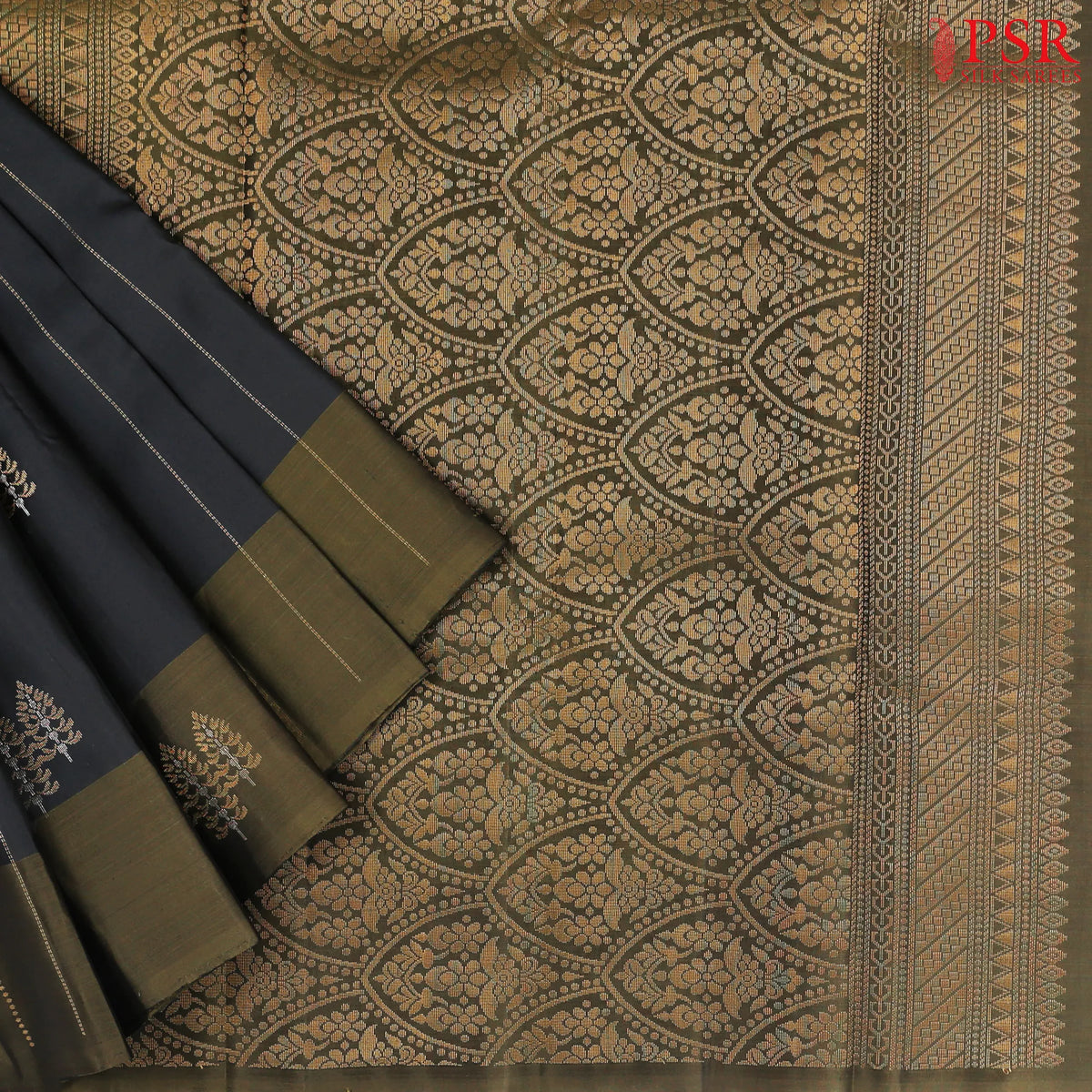 Black Soft Silk Mix Saree