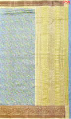 Maya Blue Chanderi Silk Cotton Saree
