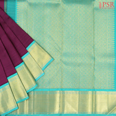 Jam Purple Kanchipuram Silk Saree