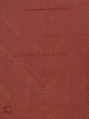 Antique Red Crushed Bandhini Cotton Dress Material