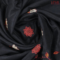 Black Green Silk Saree