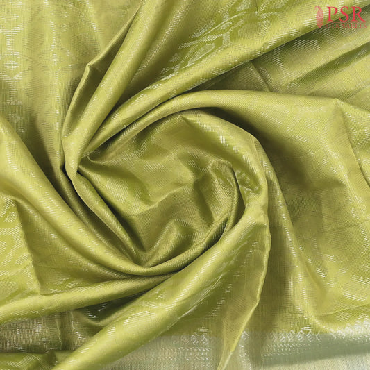 Light Citrus Green Soft Silk Saree