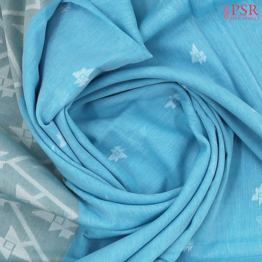 Maya Blue Byloom Cotton Saree