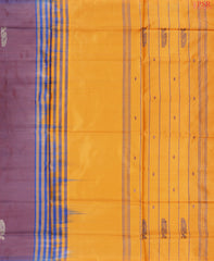 Silver Purple Vazhainaar Silk Saree