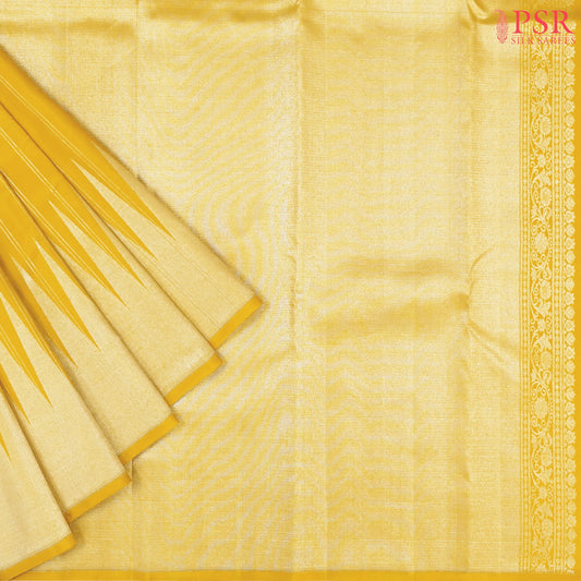 Pineapple Yellow Kanchipuram Silk Saree