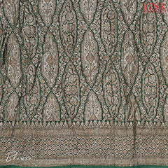 Light Green Crushed Bandhini Saree
