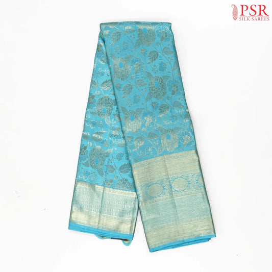 Light Blue Kanchipuram Silk Saree