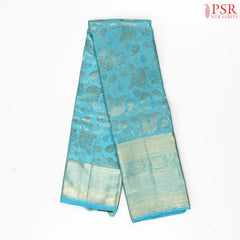 Light Blue Kanchipuram Silk Saree