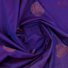Dark Violet Silk Cotton Saree