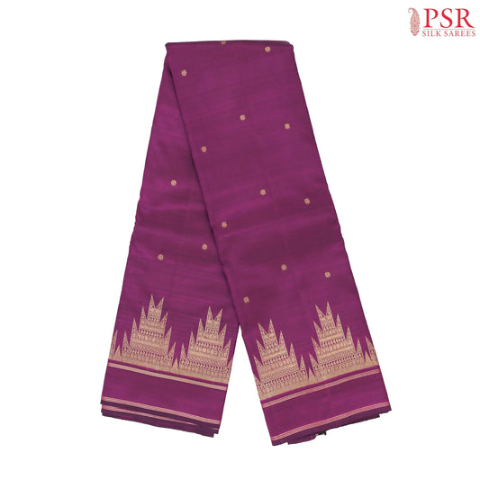Boysenberry Purple Kanchipuram Silk Saree