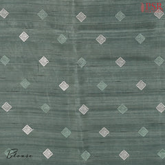 Steel Green Kosa Saree