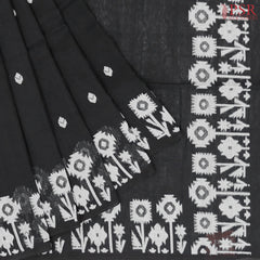 Black Byloom Cotton Saree