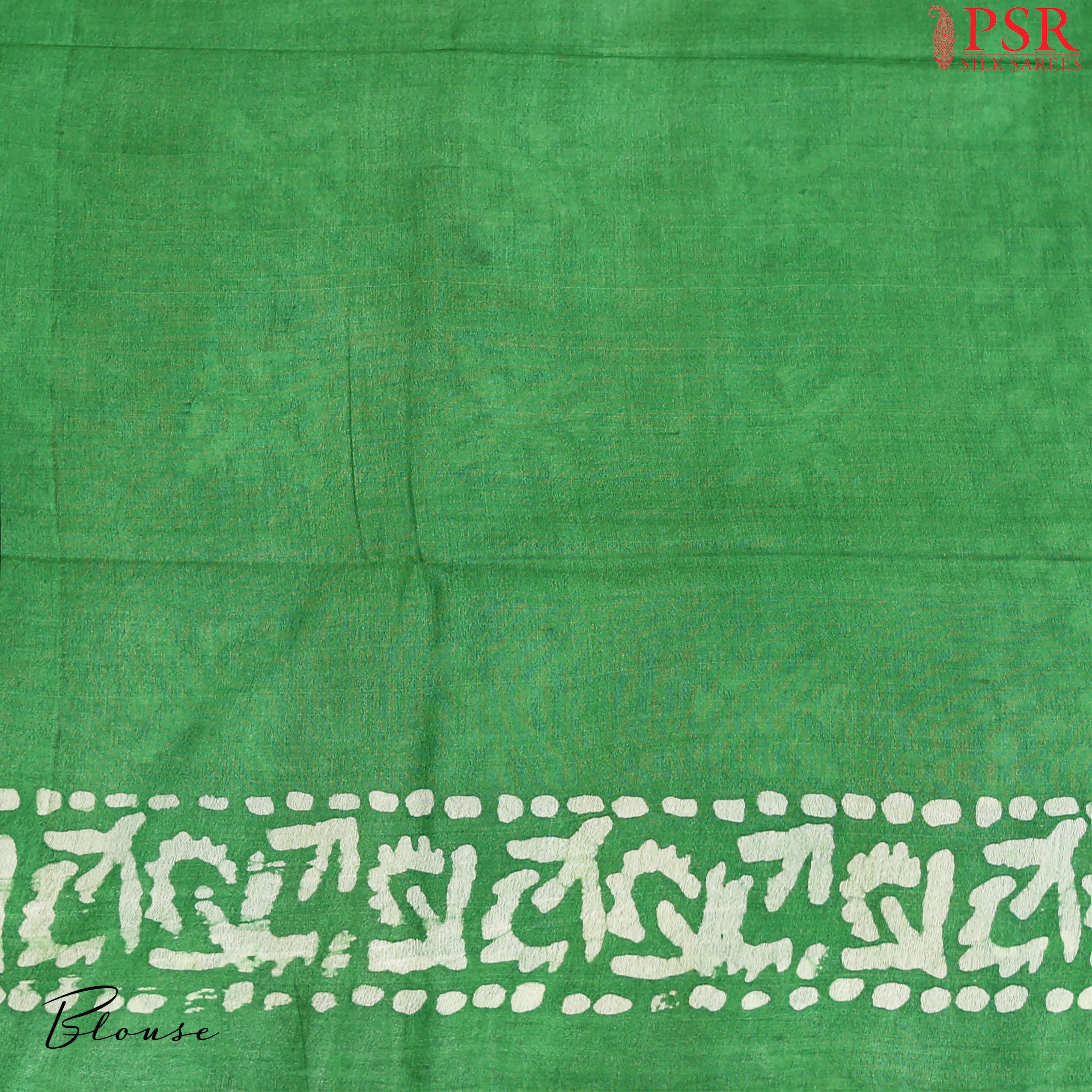 Jade Green Bhagalpuri Saree