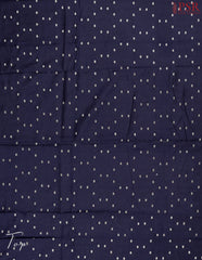Dark Blue Assam Silk Dress Material