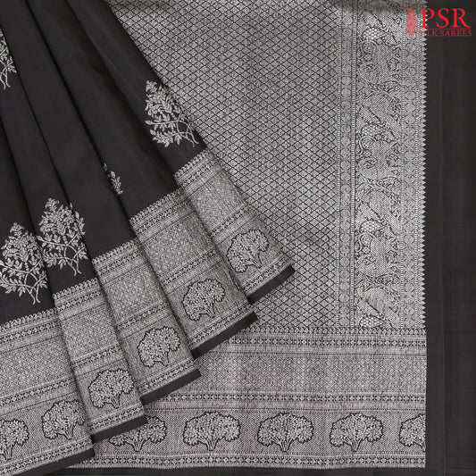 Black Kanchipuram Silk Saree
