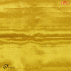 Golden Yellow Kanchipuram Jacquard Tissue Silk Saree