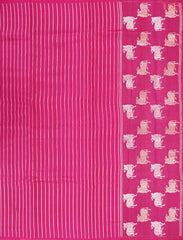 Magenta Chiniya Silk Saree