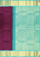 Jam Purple Kanchipuram Silk Saree