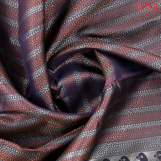 Aubergine Purple Soft Silk Saree