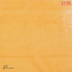 Amber Yellow Georgette Saree