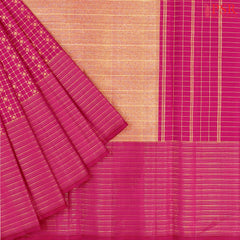 Cerise Pink Kanchipuram Silk Saree