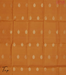 Dark Orange Silk Dress Material