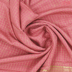 Flamingo Pink Mysore Silk Saree