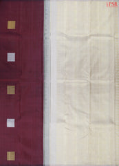 Burgundy Kanchipuram Silk Saree