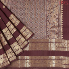 Brown Kanchipuram Silk Saree