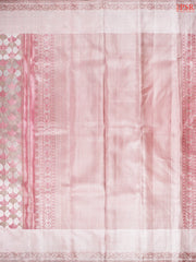 Light Pink Kanchipuram Jacquard Tissue Silk Saree