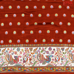 Byzantium Purple Semi Banaras Saree