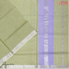 Lavender Mangalagiri Silk Cotton Dress Material