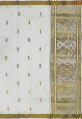 Cream Beige Kerala Cotton Saree