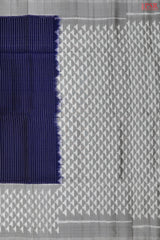 Dark Blue Pochampally Soft Silk Saree
