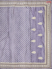 Purple Heather Semi Dupion Saree