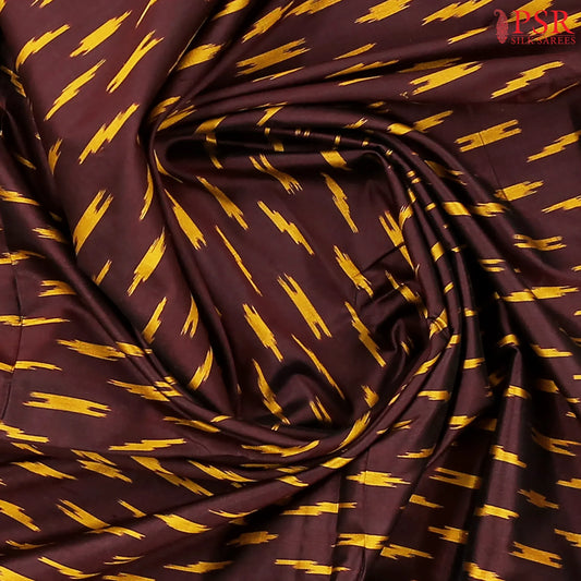 Brown Pochampally Silk Saree