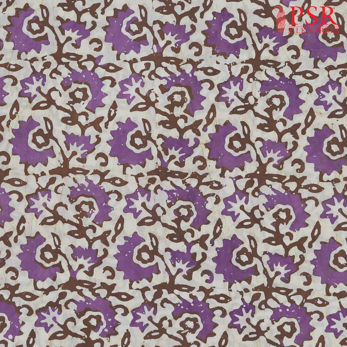 Beige Batik Print Running Material