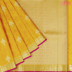 Yellow Kanchipuram Silk Saree