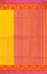 Yellow Silk Cotton Saree
