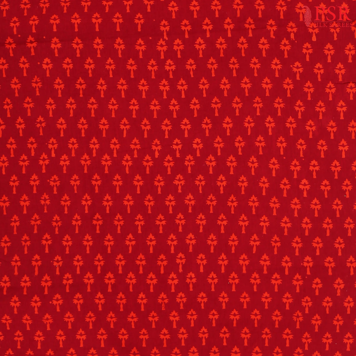 Burgundy Cotton Print Running Material