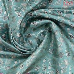 Pastel Viridian Kanchipuram Jacquard Silk Saree