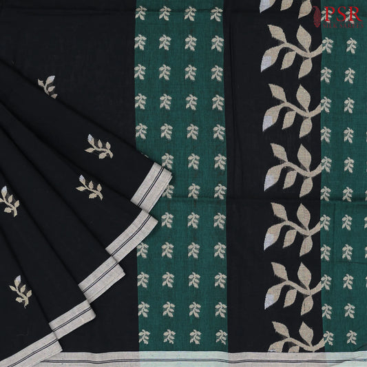 Black Byloom Cotton Saree