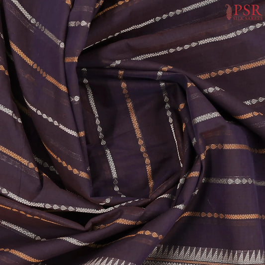 Dark Purple Kalakshetra Kovai Cotton Saree