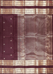 Brown Kanchipuram Silk Saree