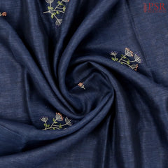 Dark Blue Linen Saree