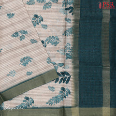 Teal Tissue Dress Material
