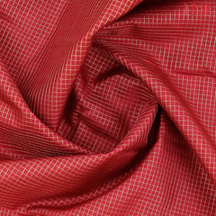 Carmine Red Kanchipuram Silk Saree