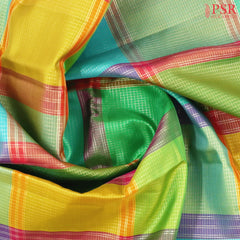 Multicolor Kanchipuram Silk Saree
