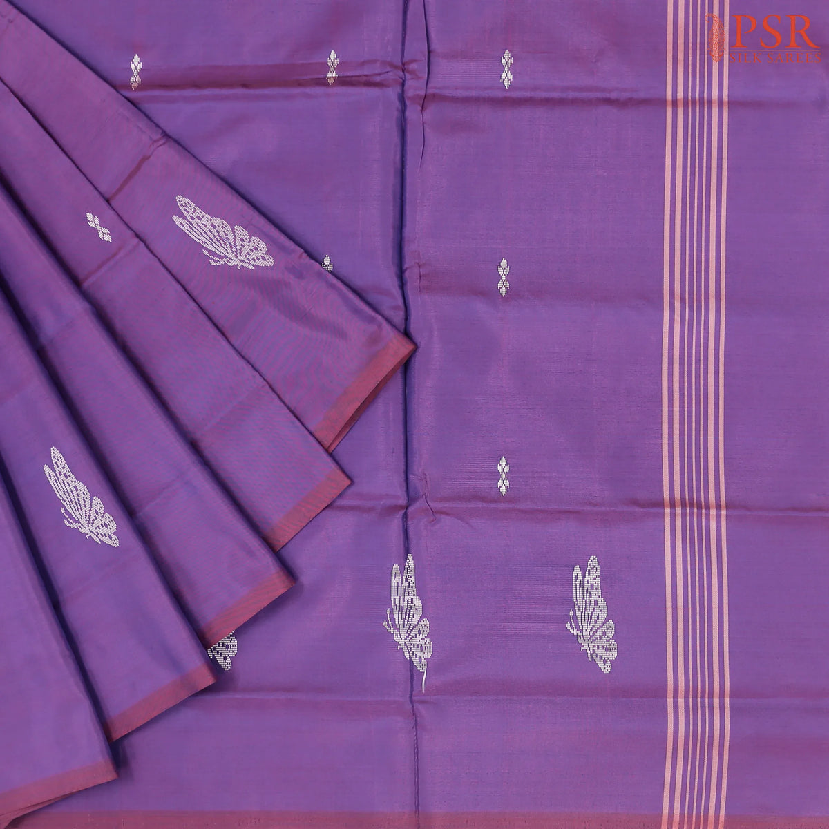 Wildberry Purple Vazhainaar Silk Saree