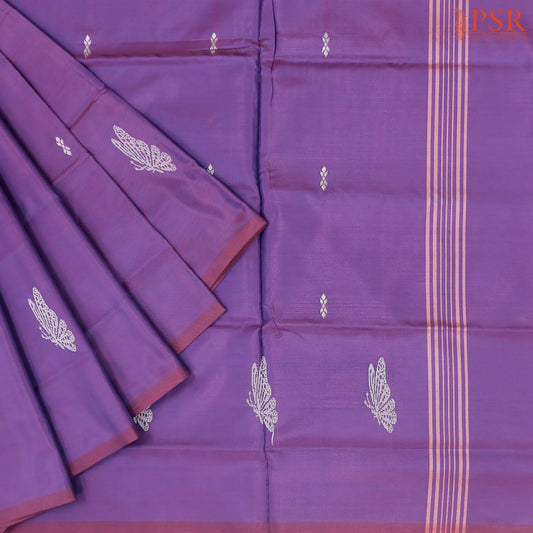 Wildberry Purple Vazhainaar Silk Saree